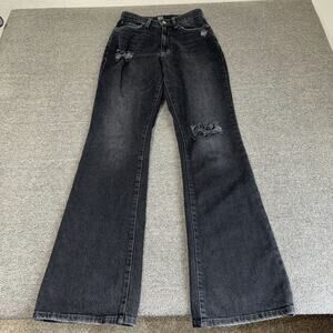 BDG URBAN OUTFITTERS | Black wide leg flare jean